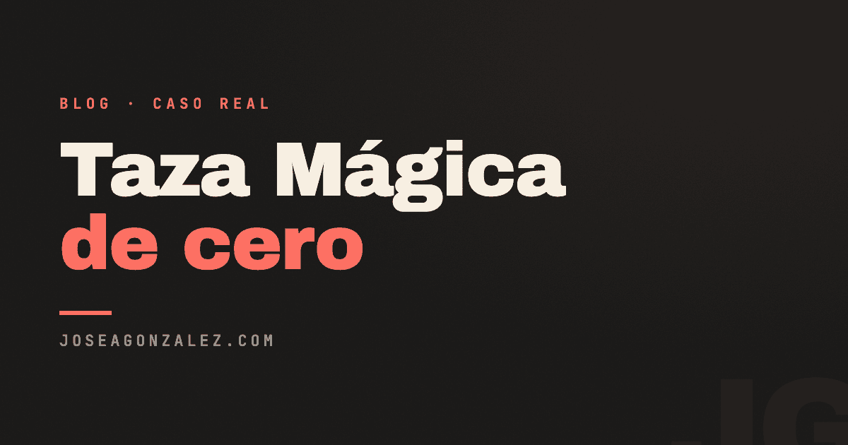 Caso real: cómo monté Taza Mágica, una tienda de cero