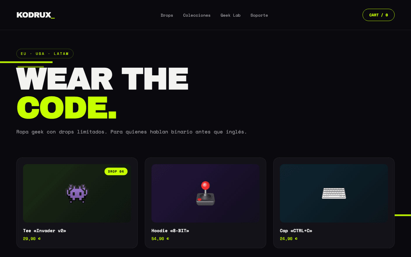 Kodrux — Tienda Shopify